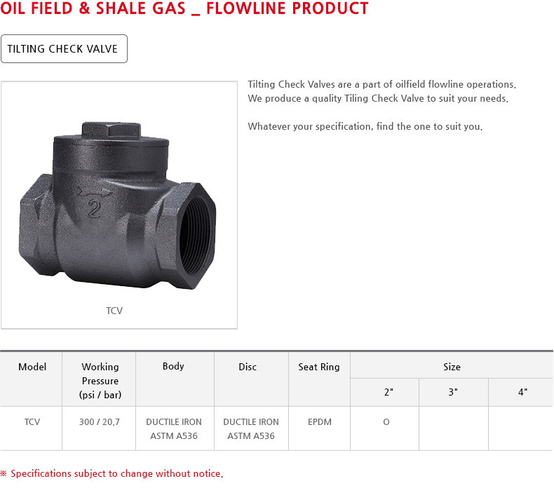 Tilting check valve